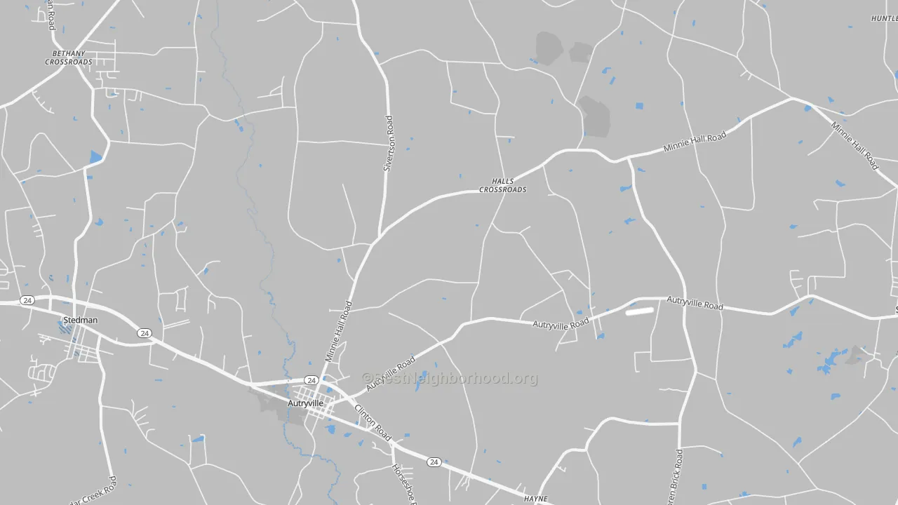Transit Grade map of 28318, NC