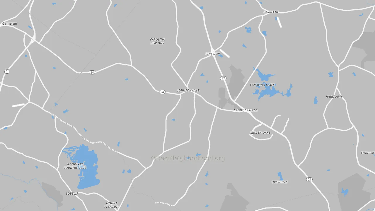Transit Grade map of 28326, NC