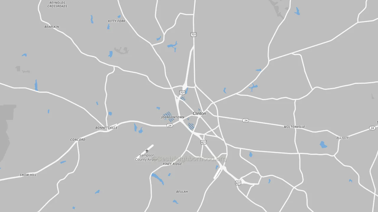 Transit Grade map of 28328, NC