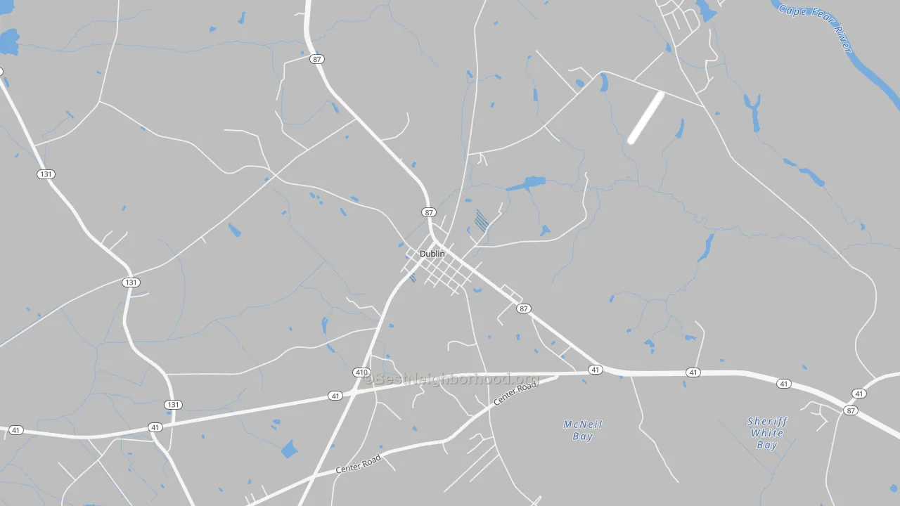 Transit Grade map of 28332, NC