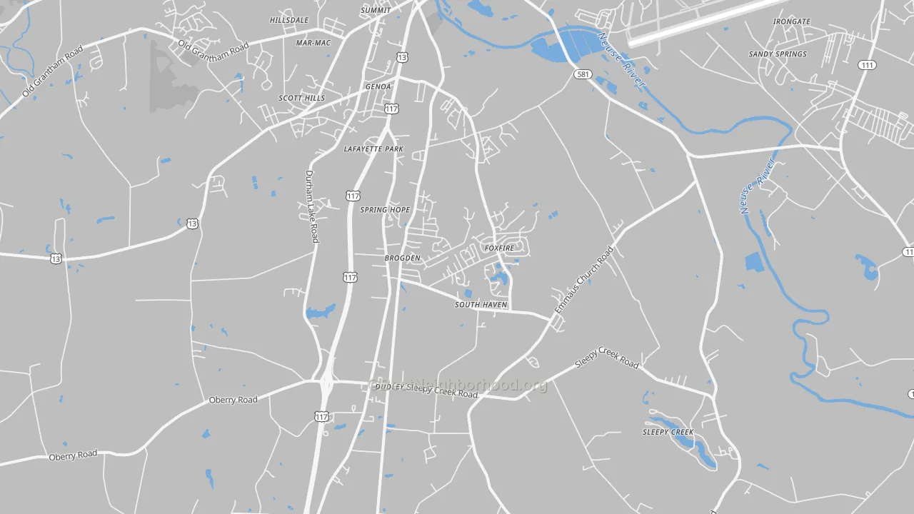 Transit Grade map of 28333, NC