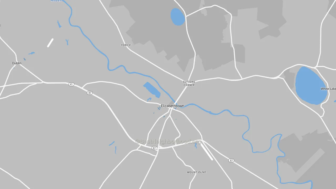 Transit Grade map of 28337, NC