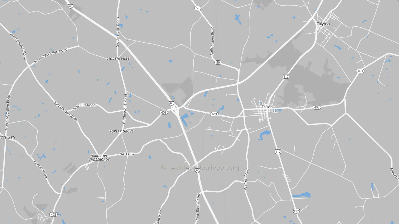 Transit Grade map of 28341, NC