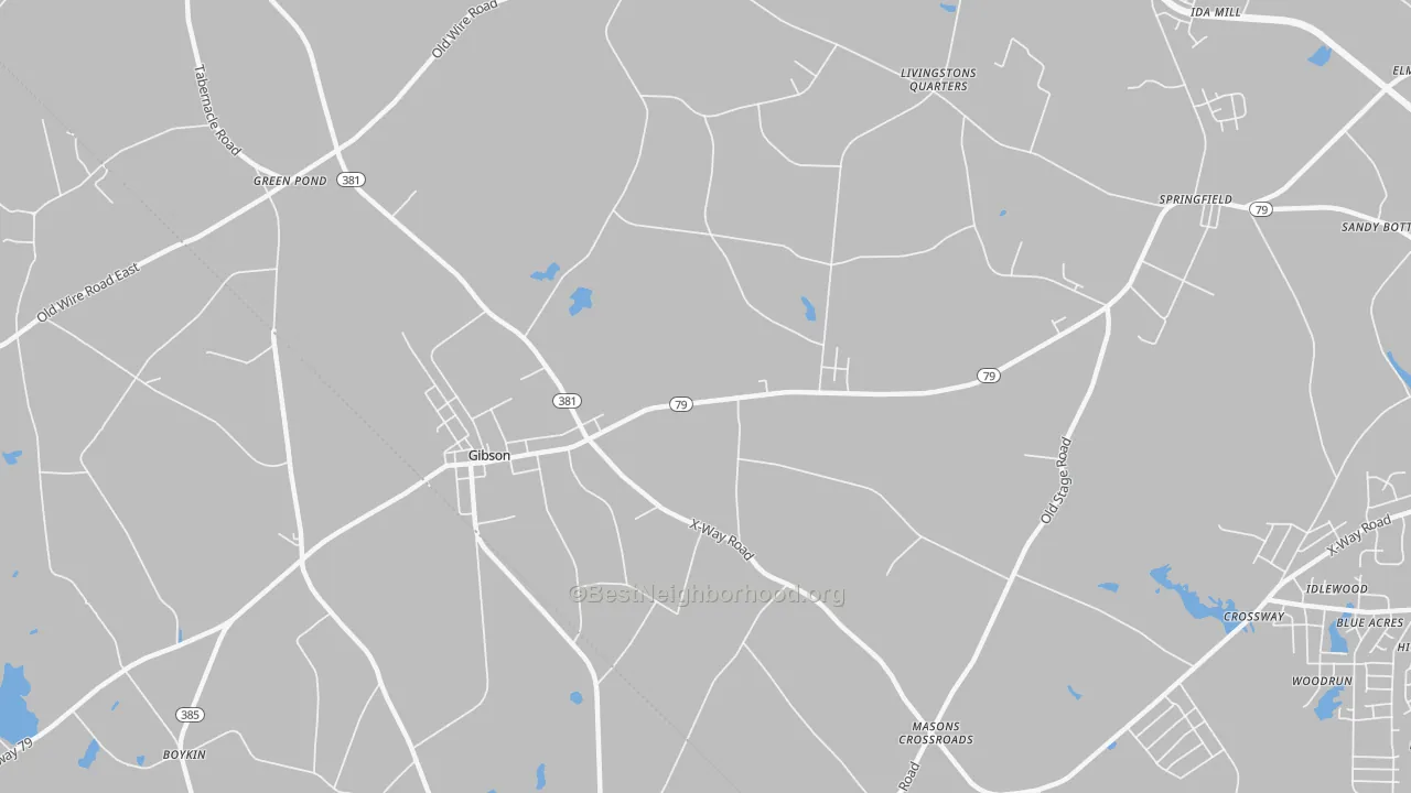 Transit Grade map of 28343, NC