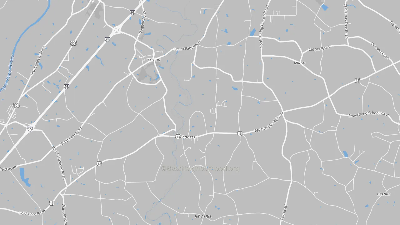 Transit Grade map of 28344, NC
