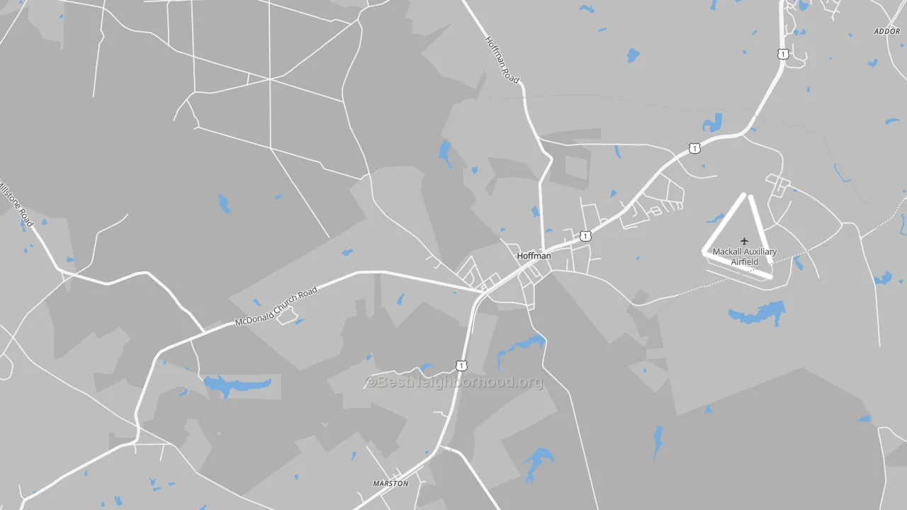 Transit Grade map of 28347, NC