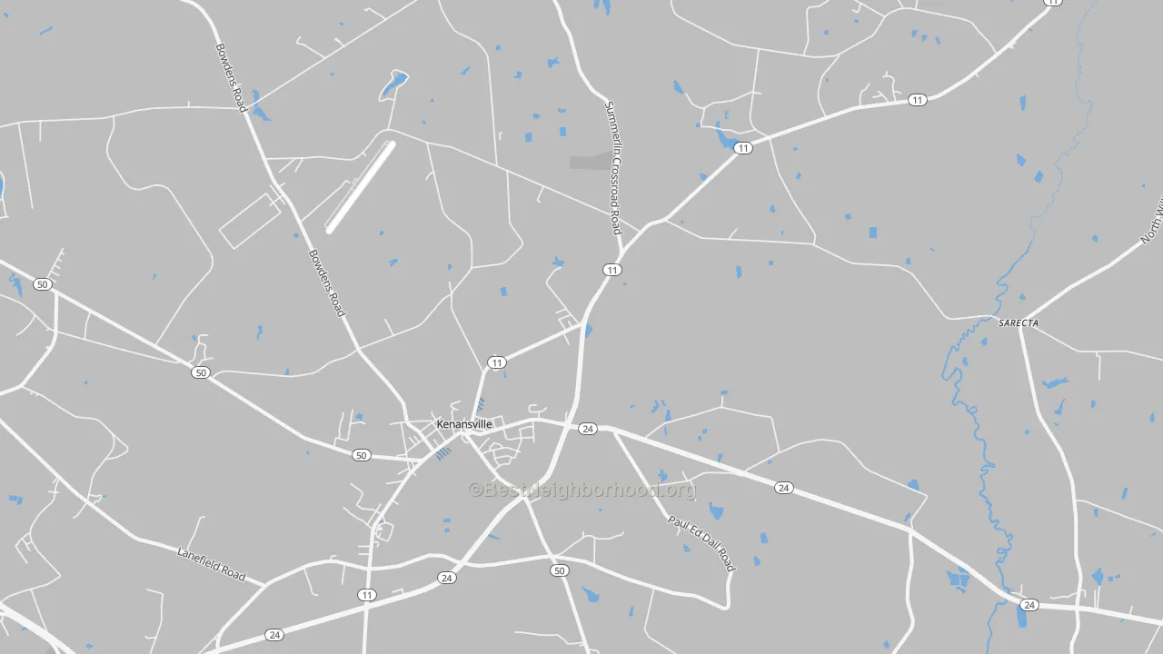 Transit Grade map of 28349, NC