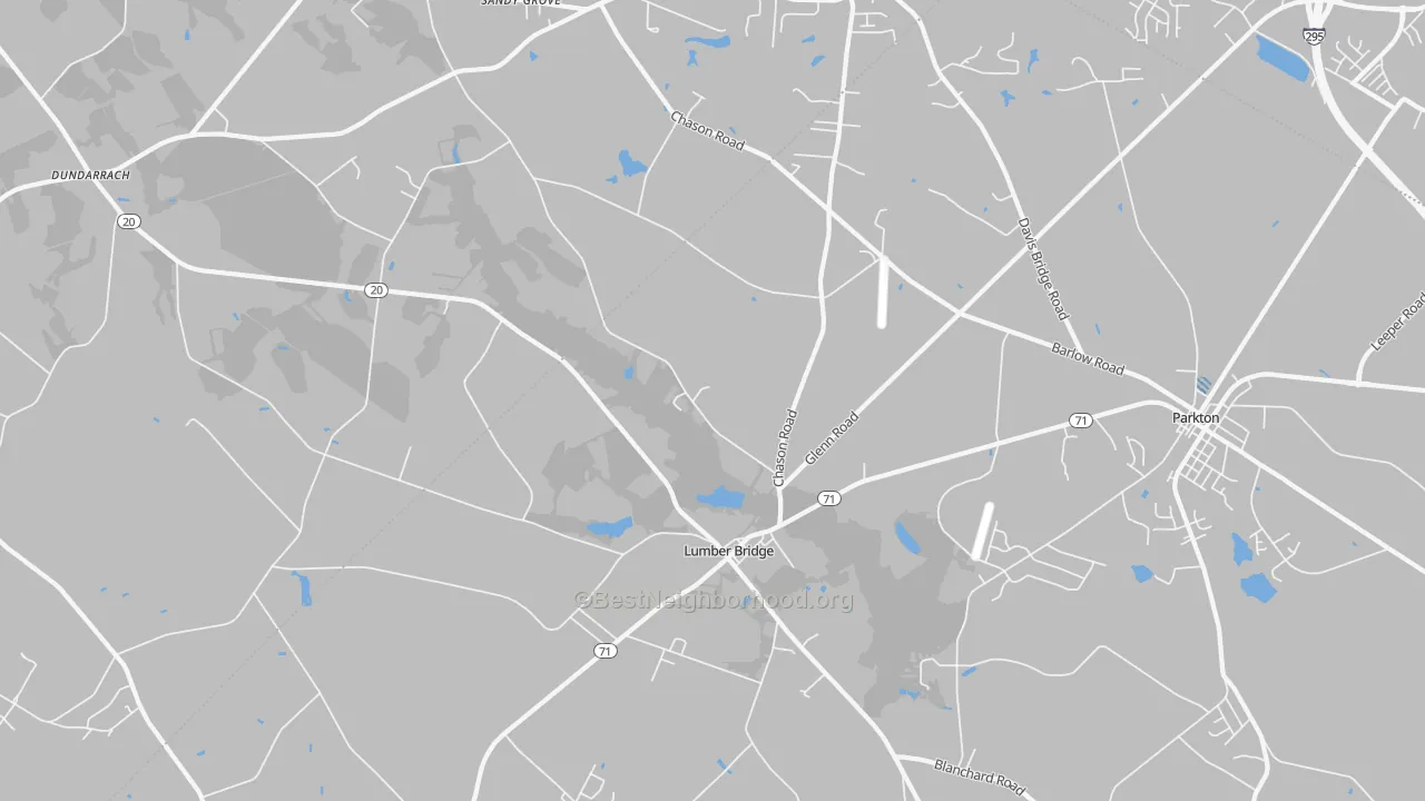 Transit Grade map of 28357, NC