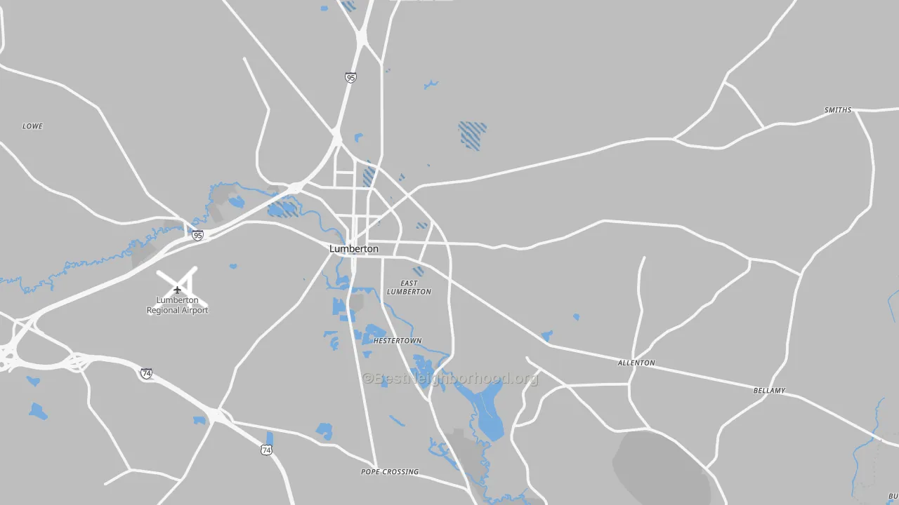 Transit Grade map of 28358, NC