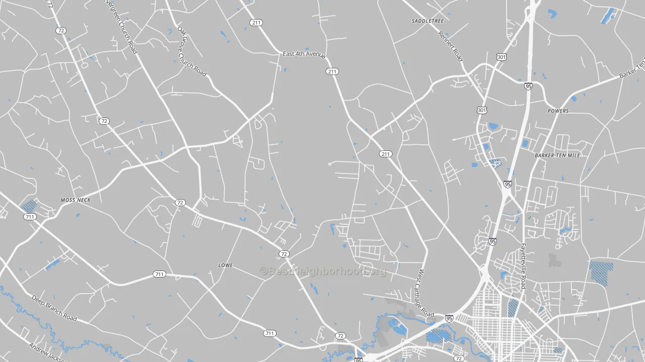 Transit Grade map of 28360, NC