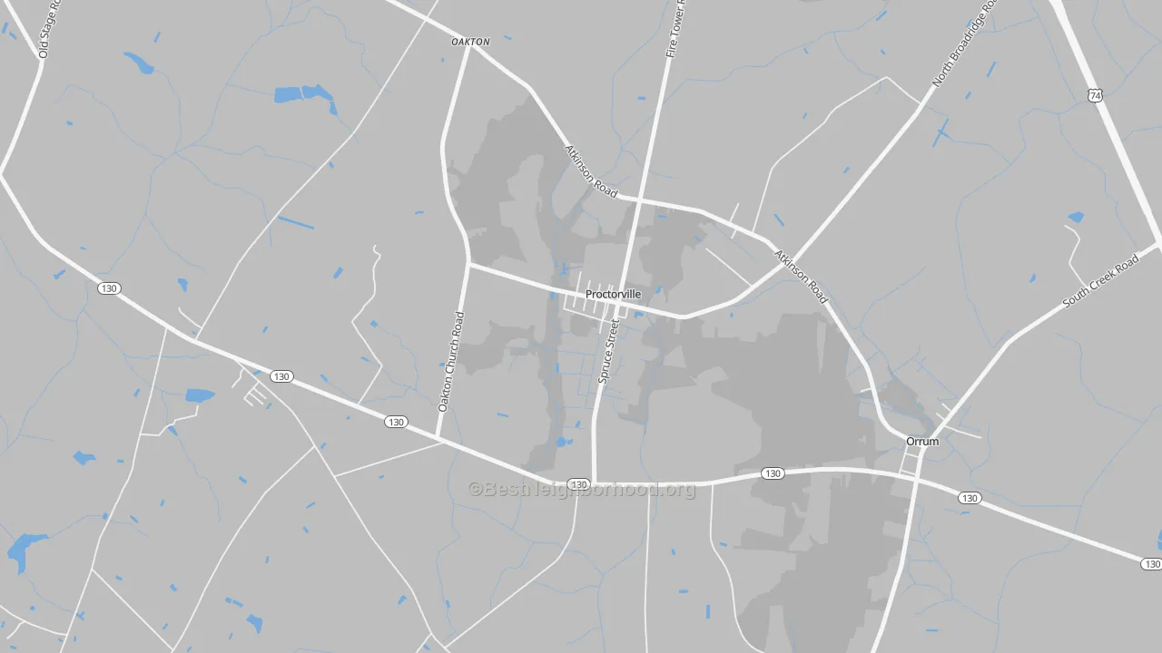 Transit Grade map of 28375, NC