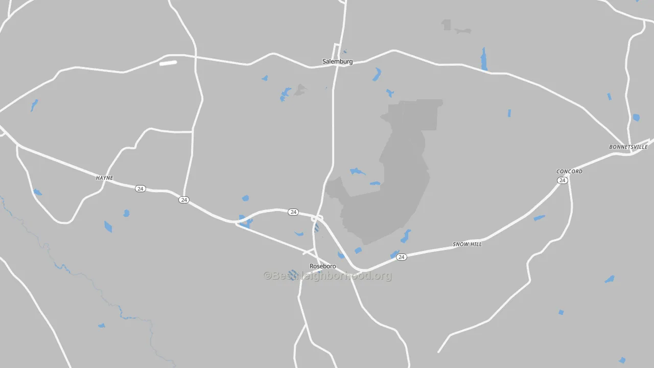 Transit Grade map of 28382, NC