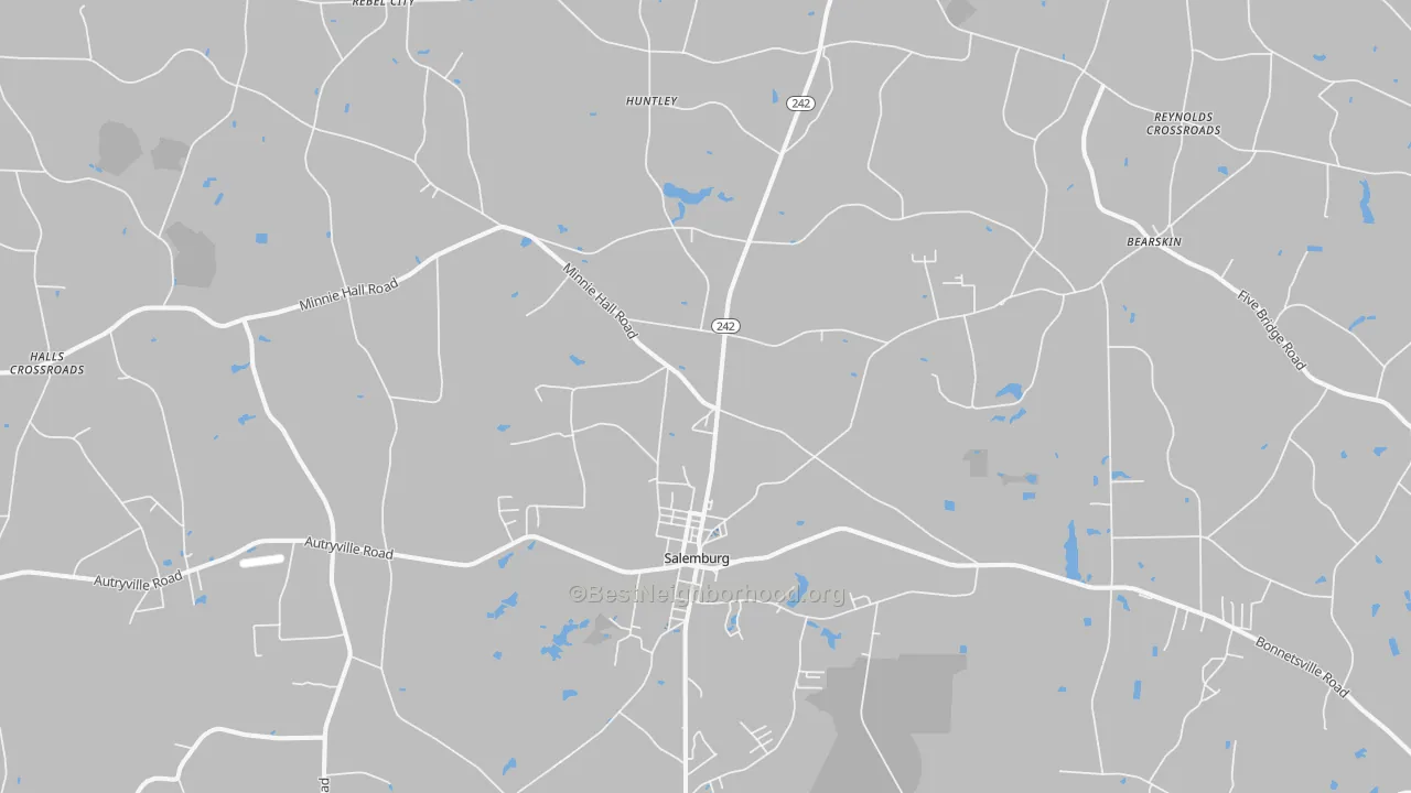Transit Grade map of 28385, NC