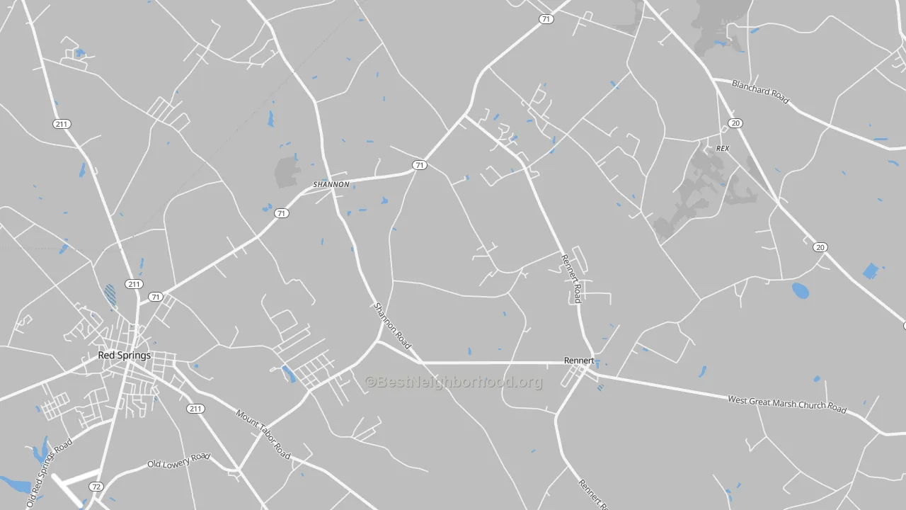 Transit Grade map of 28386, NC