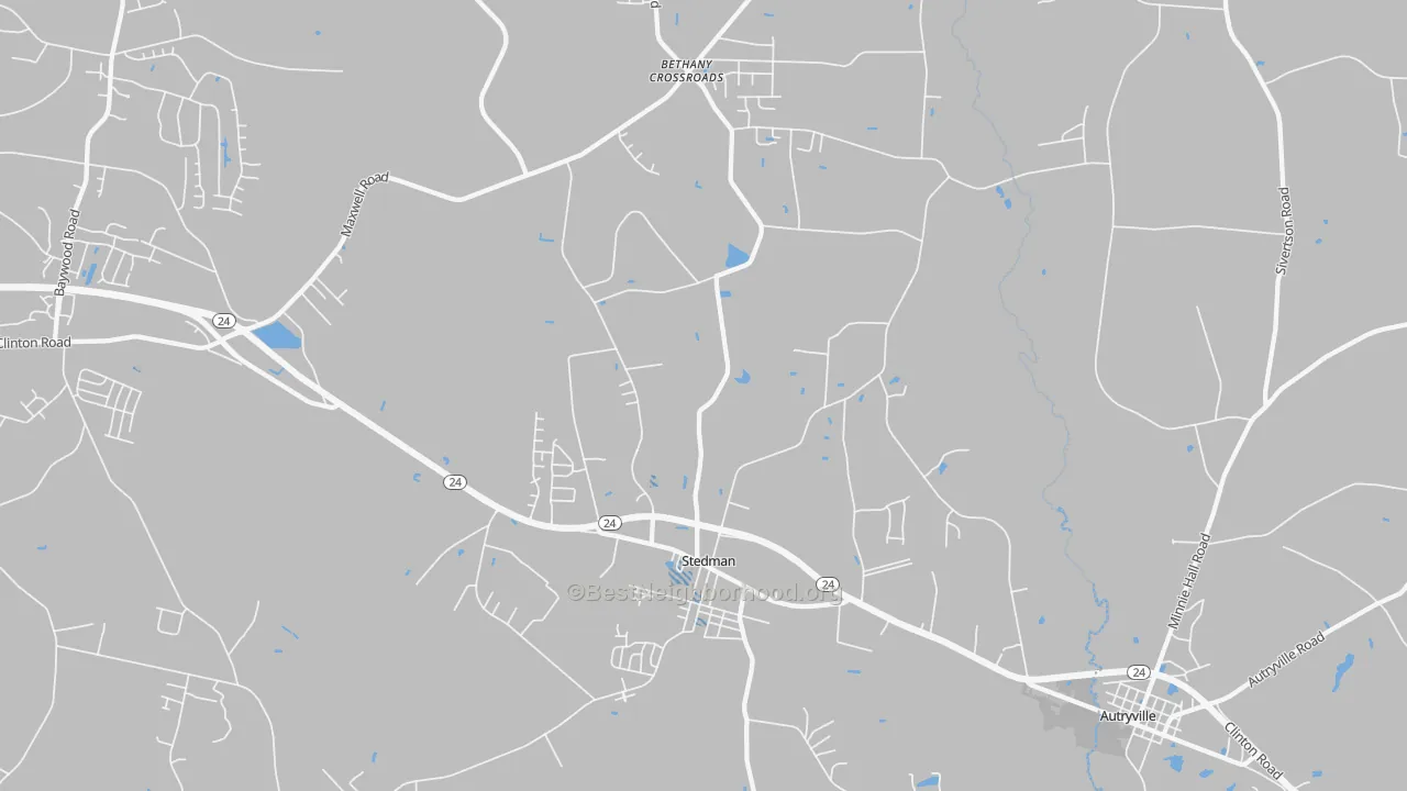 Transit Grade map of 28391, NC