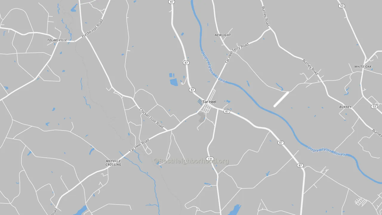 Transit Grade map of 28392, NC