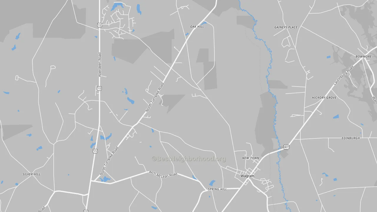 Transit Grade map of 28396, NC