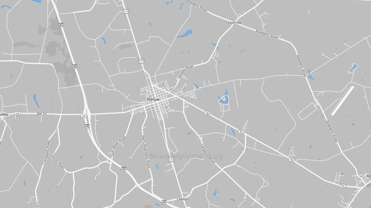Transit Grade map of 28398, NC