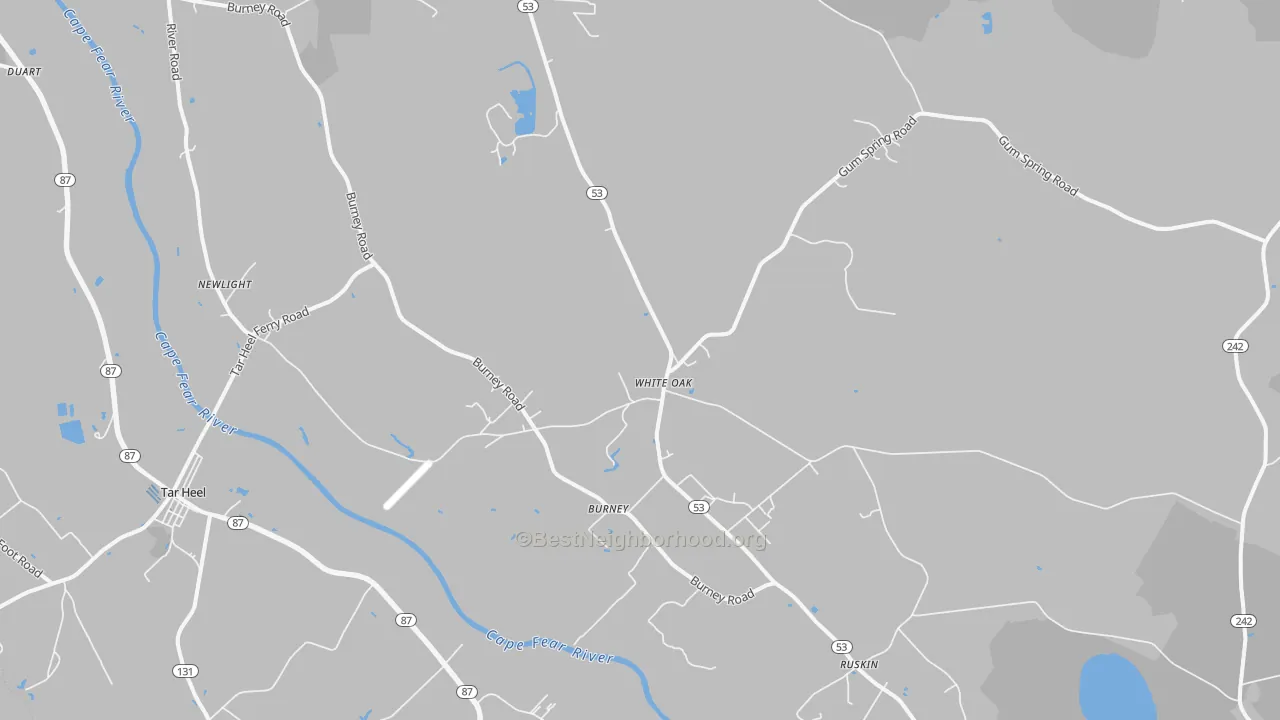 Transit Grade map of 28399, NC