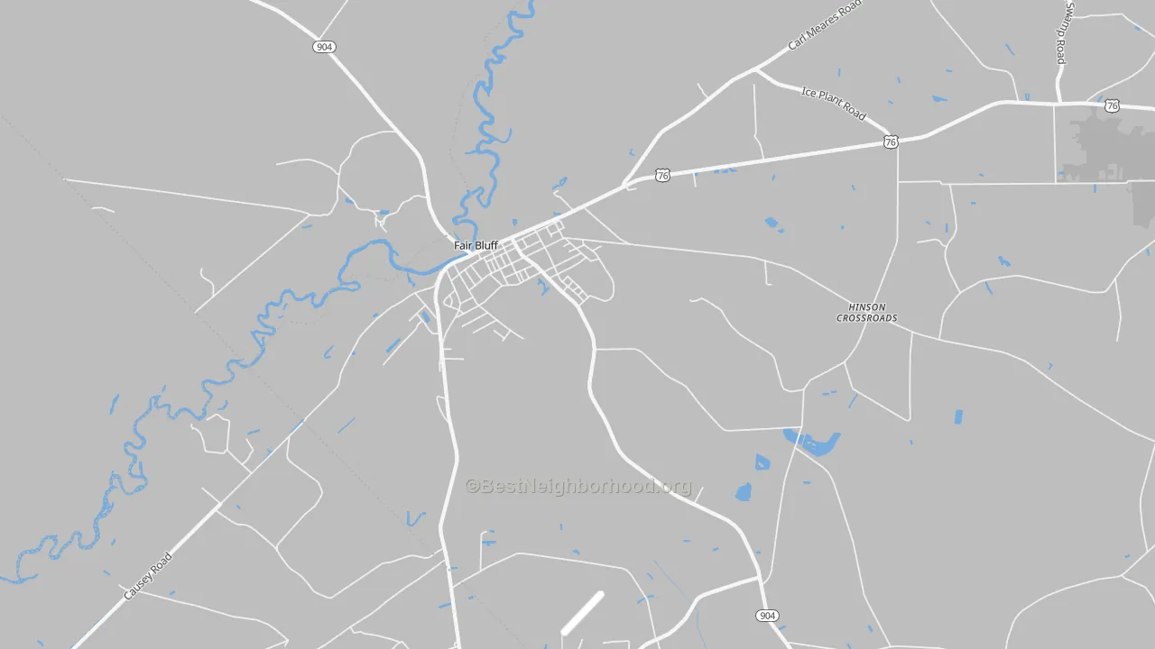 Transit Grade map of 28439, NC