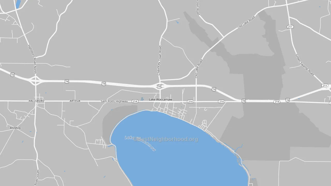 Transit Grade map of 28450, NC