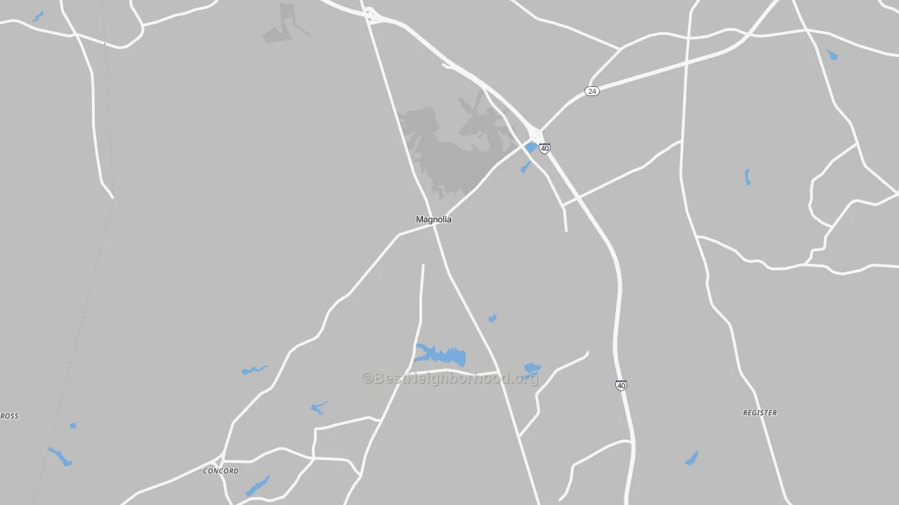 Transit Grade map of 28453, NC