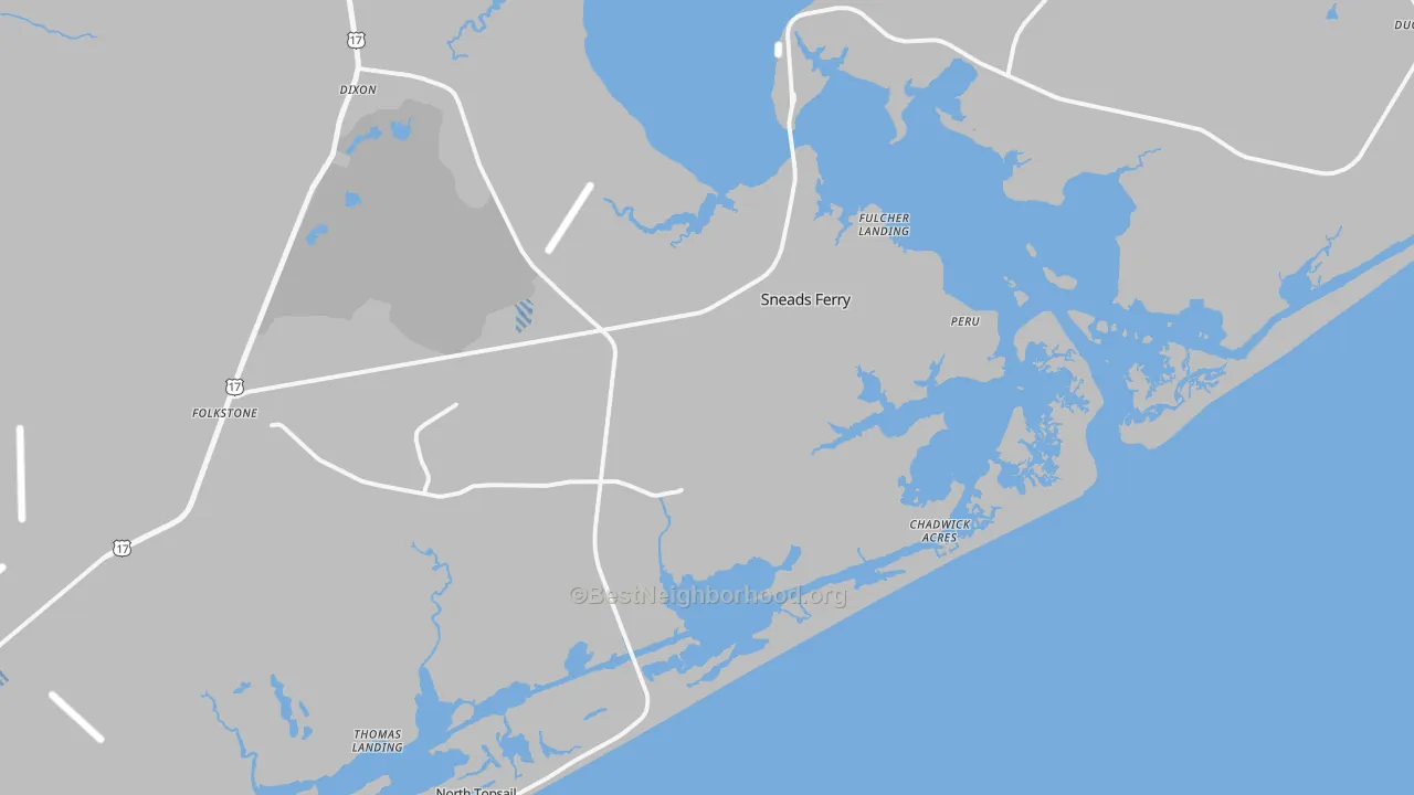 Transit Grade map of 28460, NC