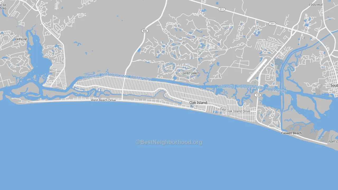 Transit Grade map of 28465, NC