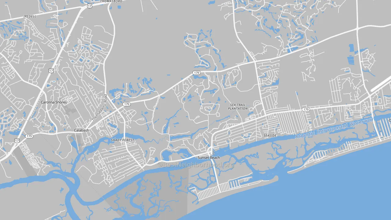 Transit Grade map of 28468, NC
