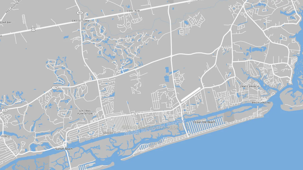 Transit Grade map of 28469, NC
