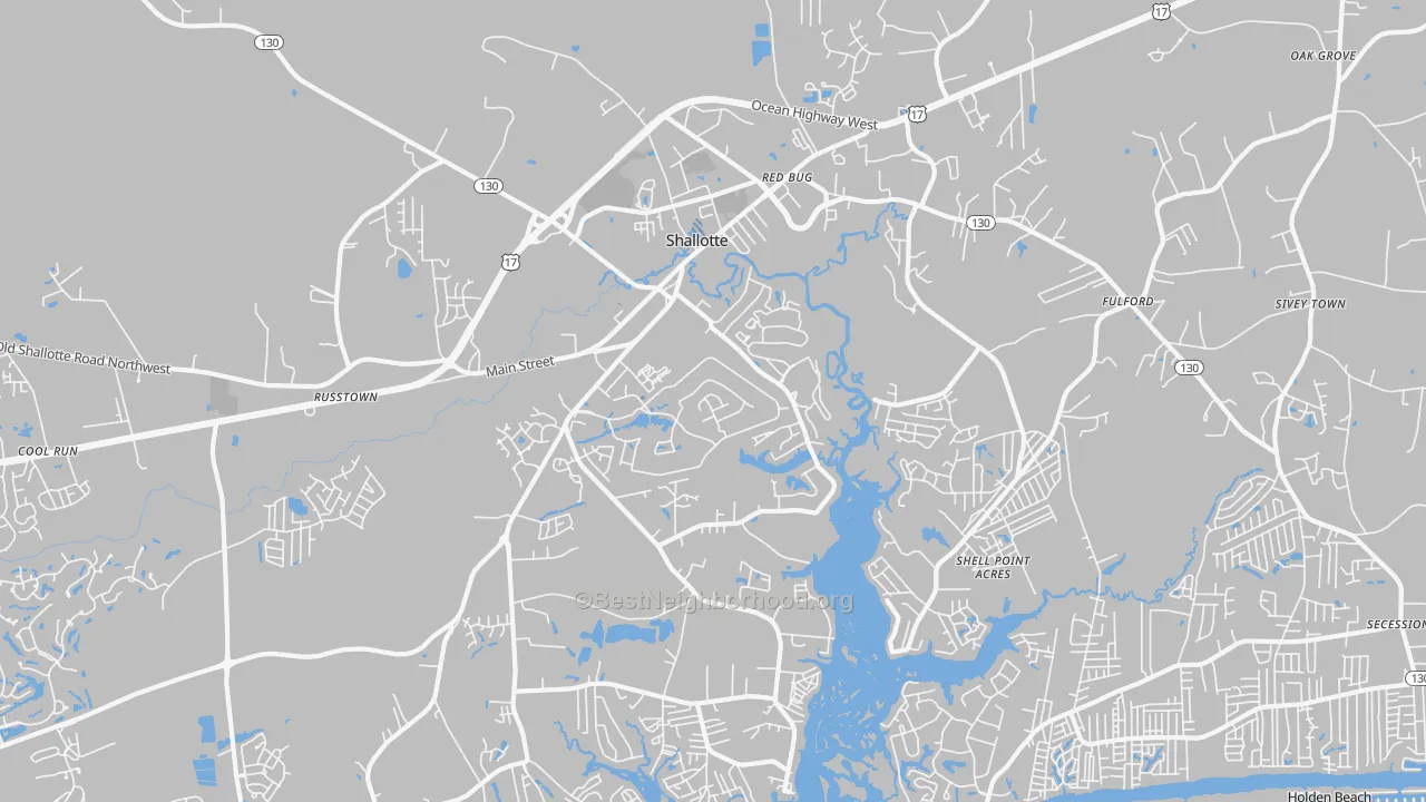 Transit Grade map of 28470, NC