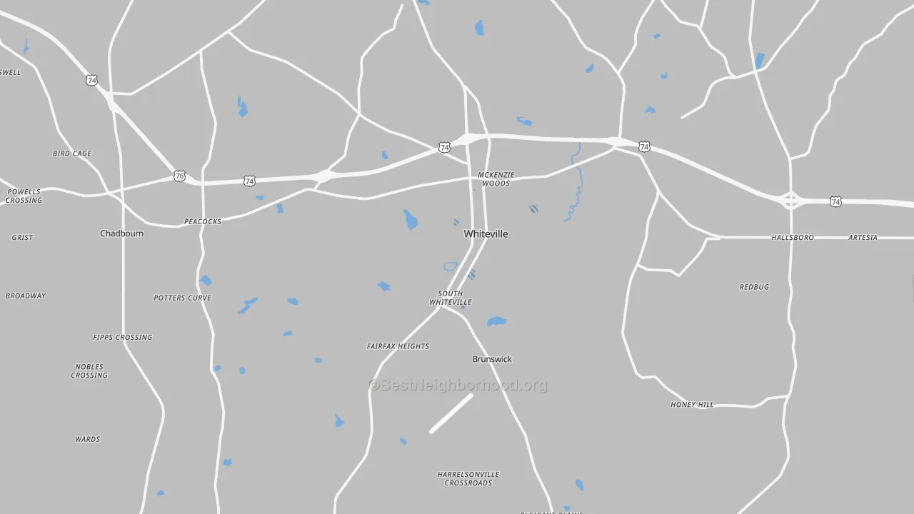 Transit Grade map of 28472, NC