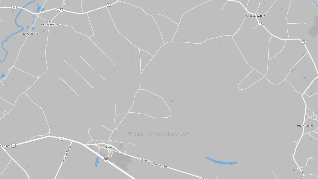 Transit Grade map of 28526, NC