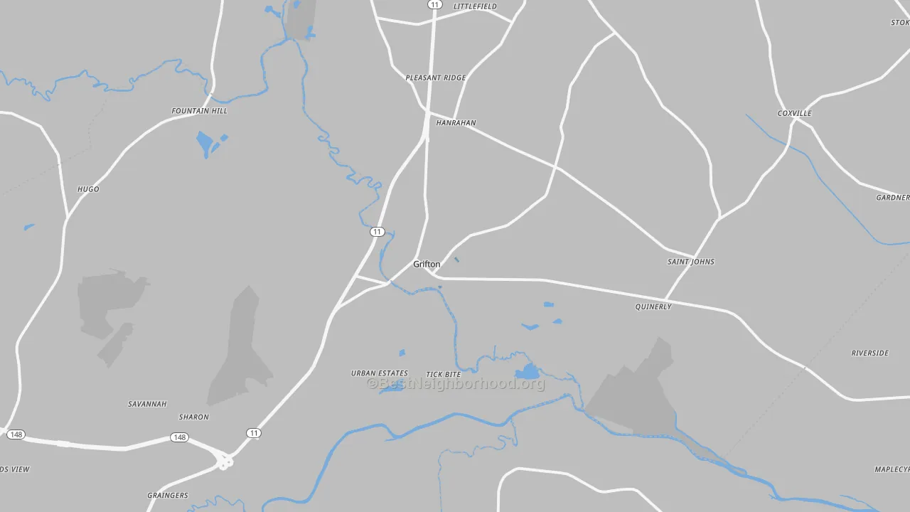 Transit Grade map of 28530, NC