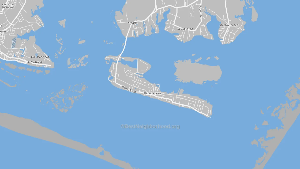 Transit Grade map of 28531, NC