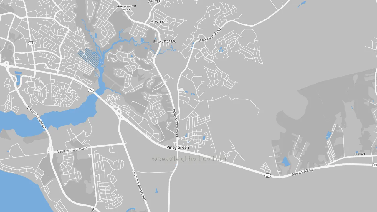 Transit Grade map of 28544, NC