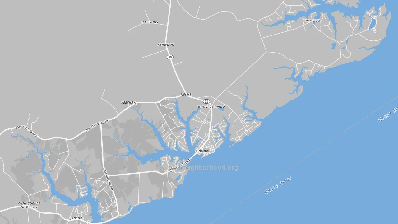 Transit Grade map of 28571, NC