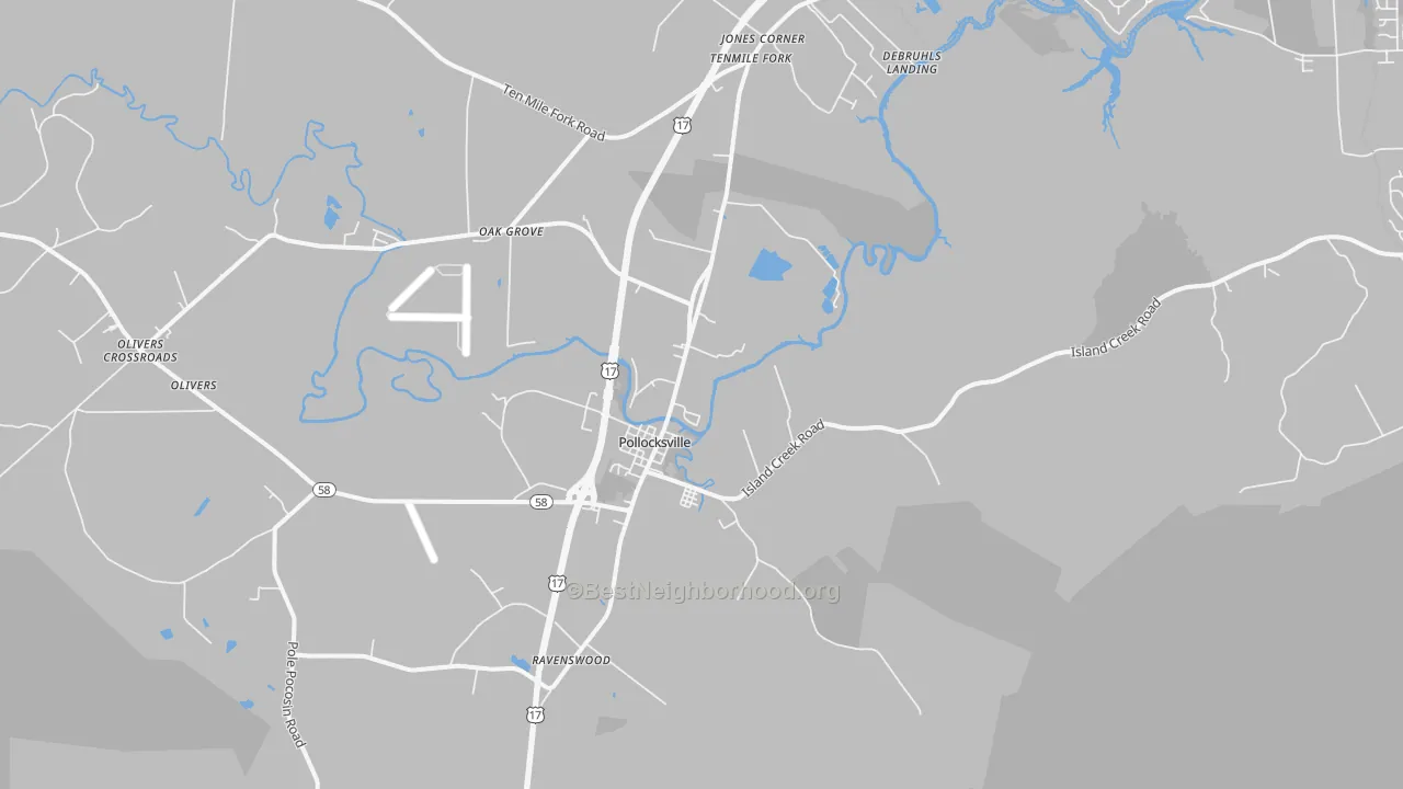 Transit Grade map of 28573, NC