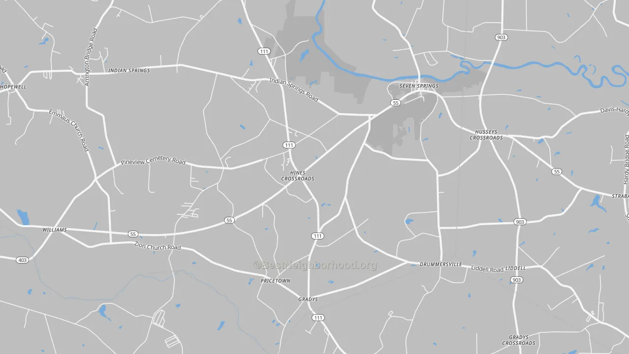 Transit Grade map of 28578, NC