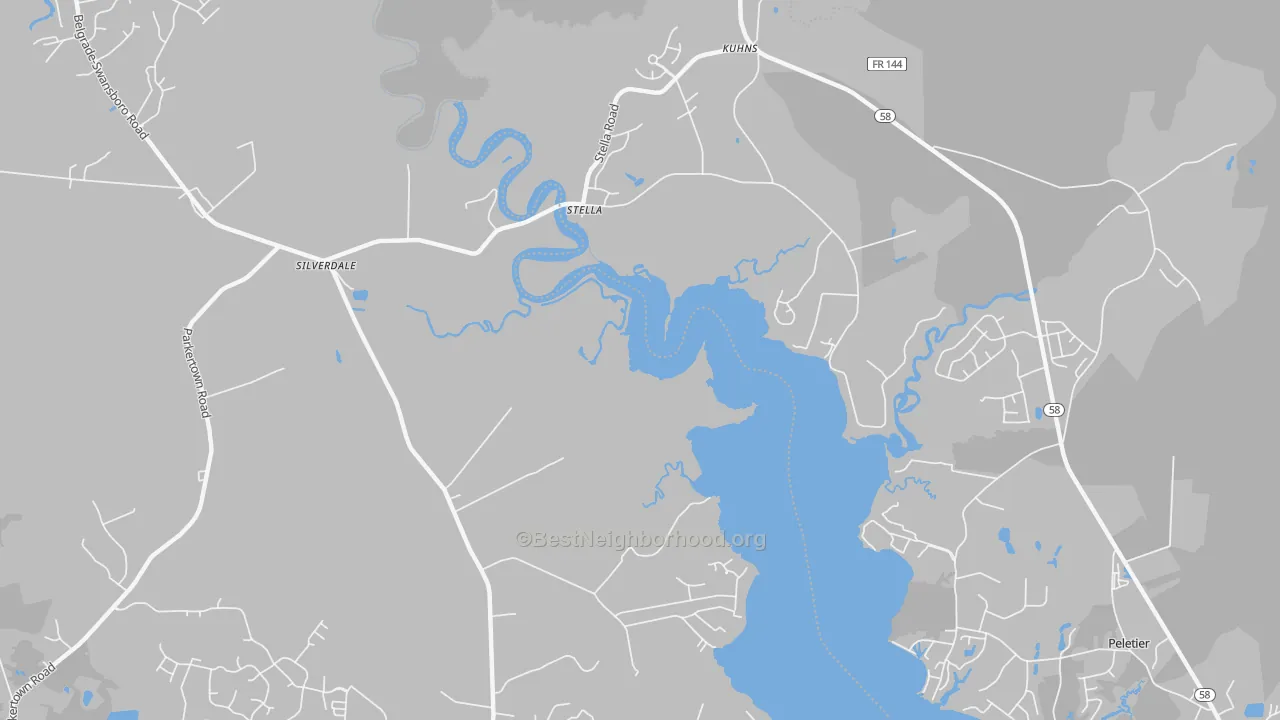 Transit Grade map of 28582, NC