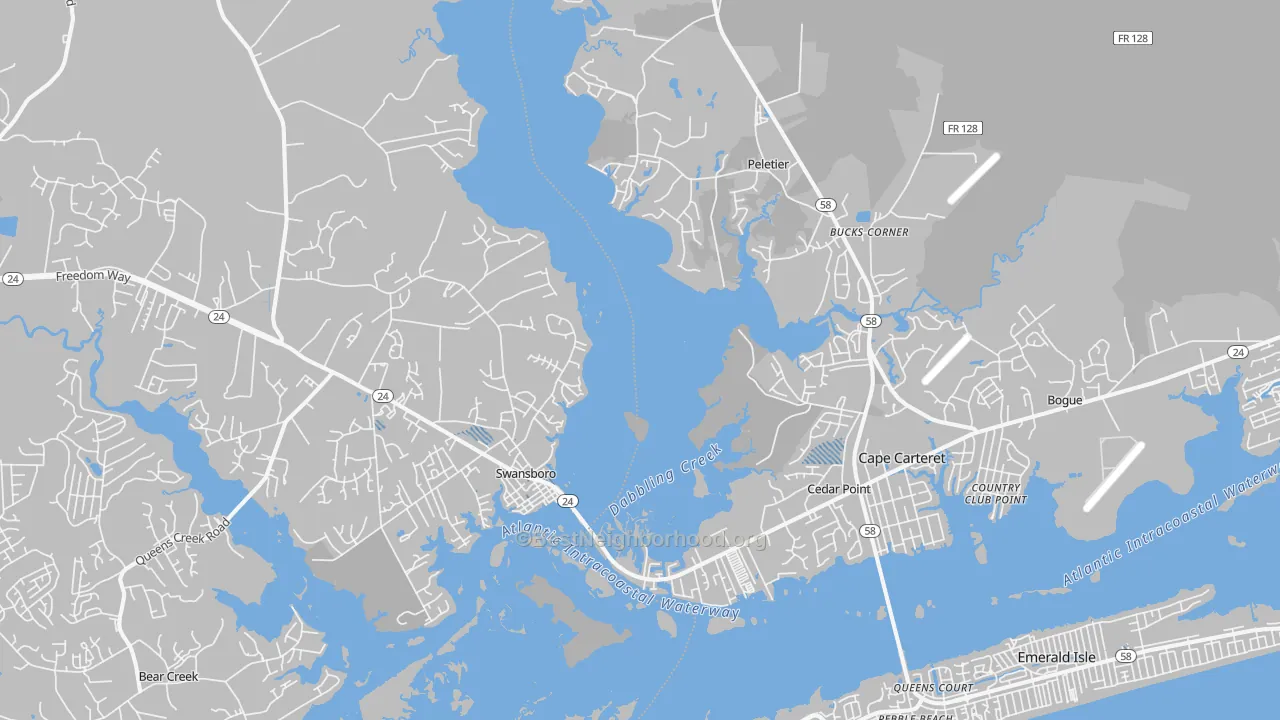 Transit Grade map of 28584, NC