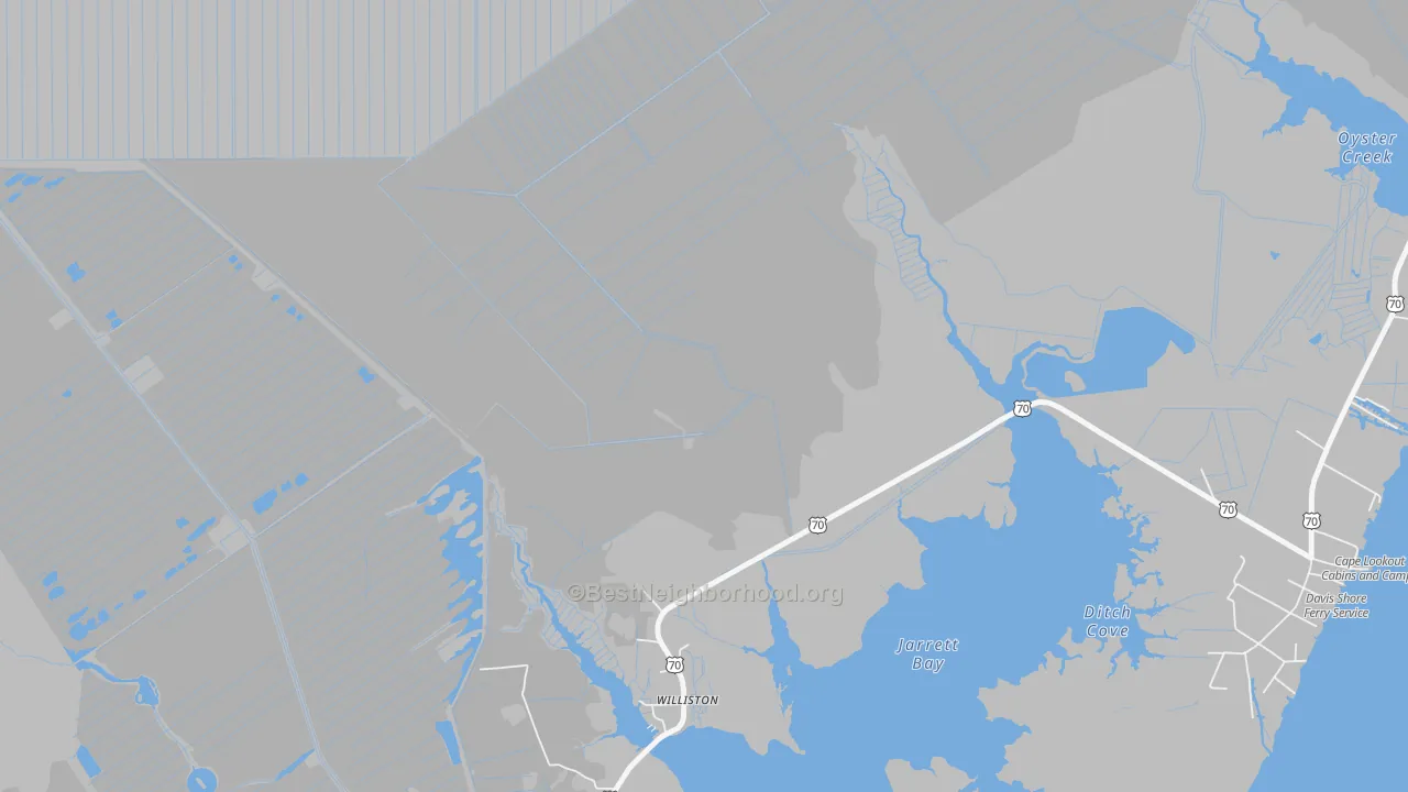 Transit Grade map of 28589, NC