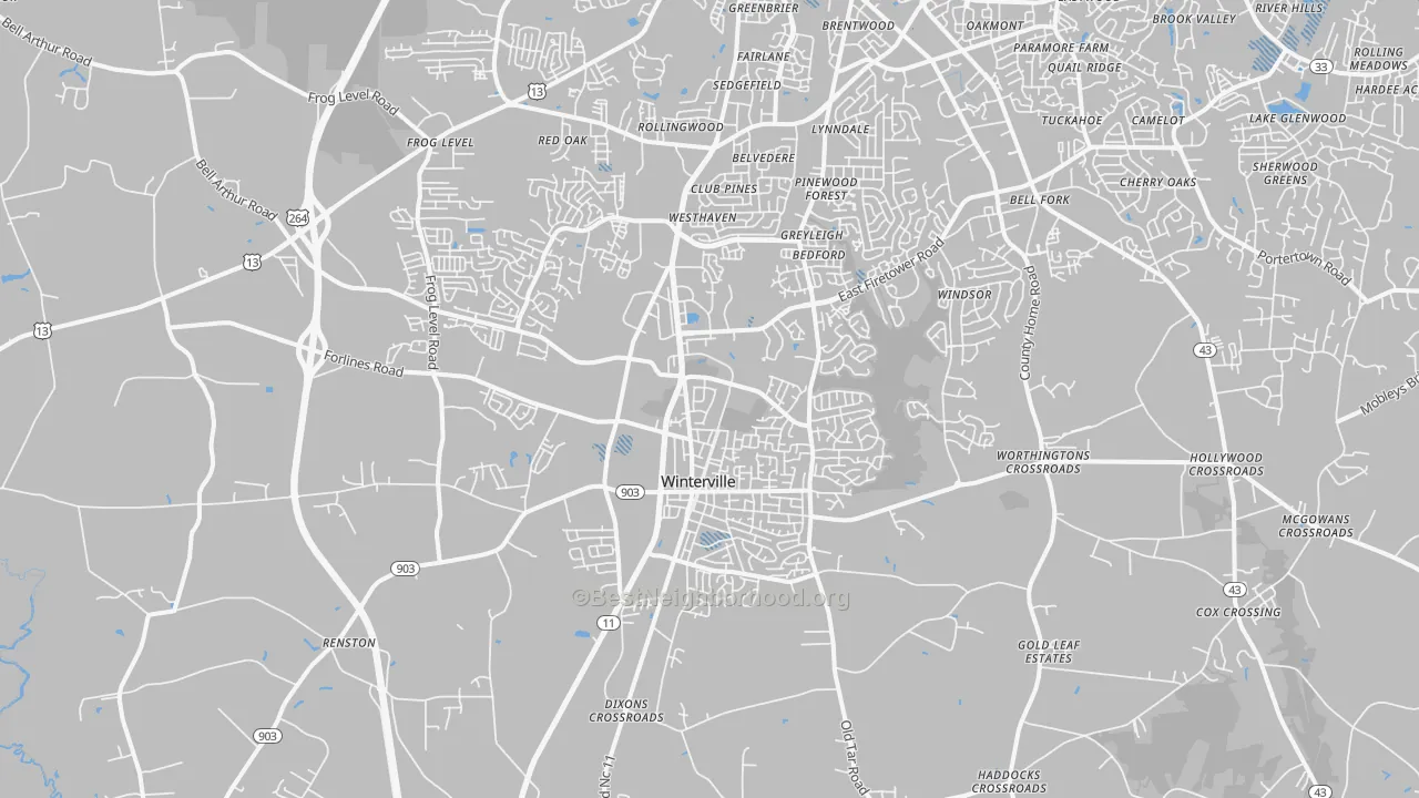 Transit Grade map of 28590, NC