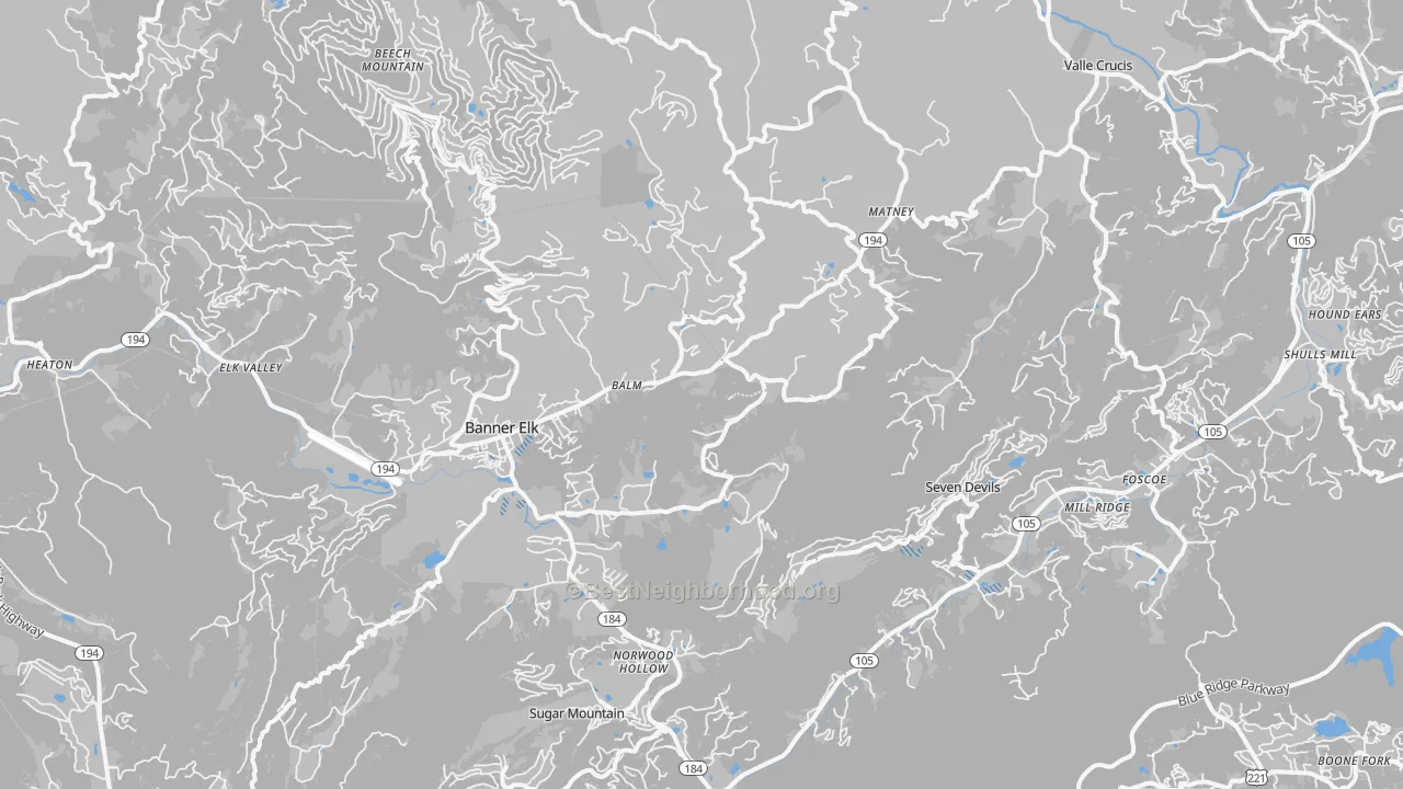 Transit Grade map of 28604, NC
