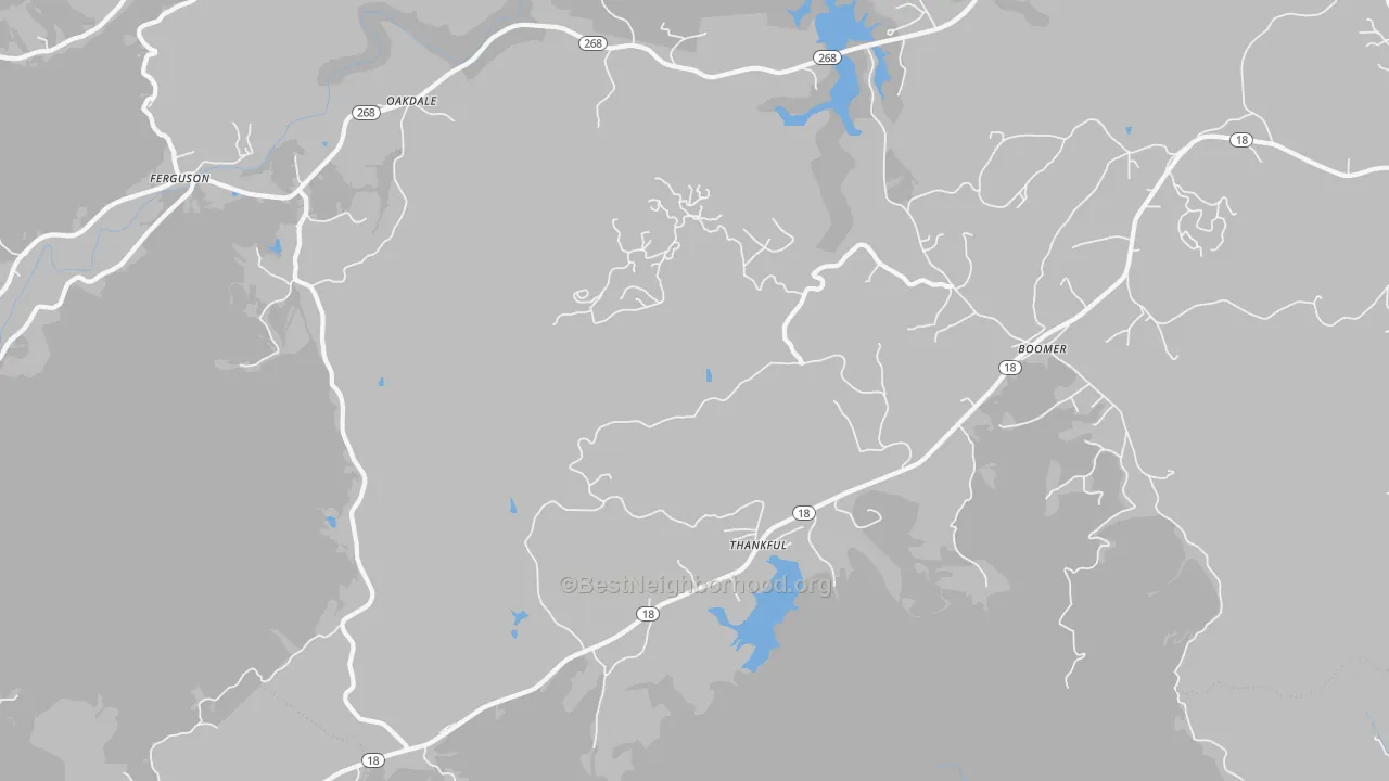 Transit Grade map of 28606, NC