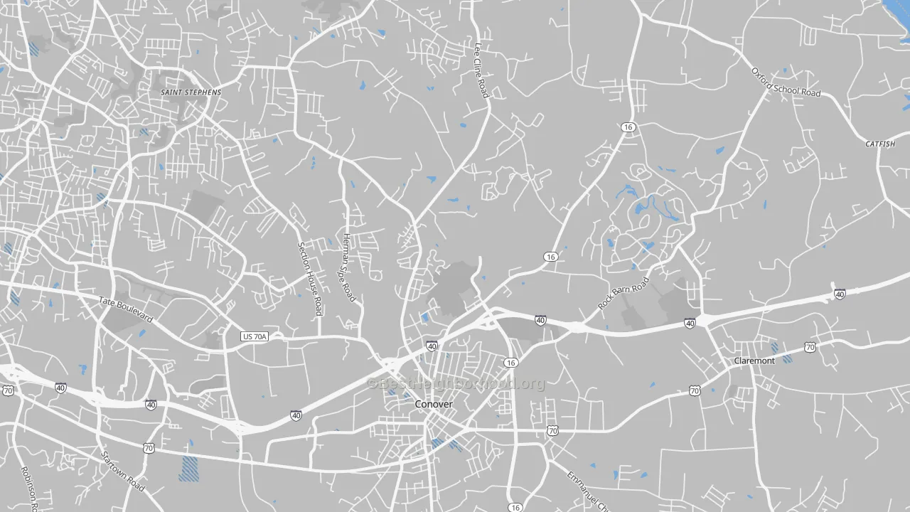 Transit Grade map of 28613, NC