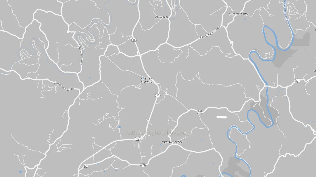 Transit Grade map of 28617, NC