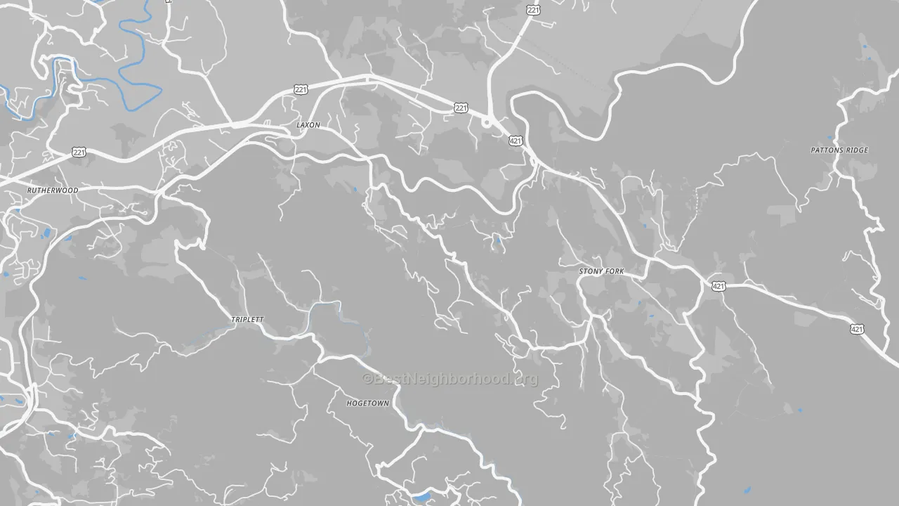 Transit Grade map of 28618, NC