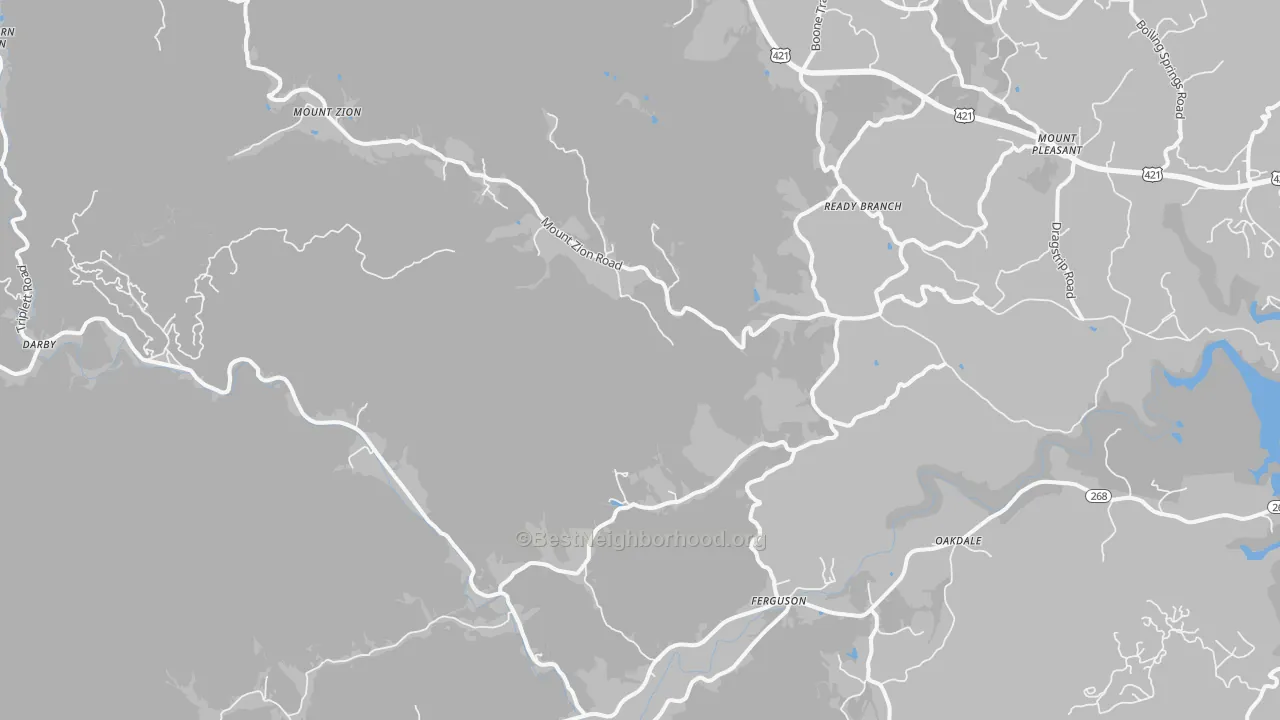 Transit Grade map of 28624, NC