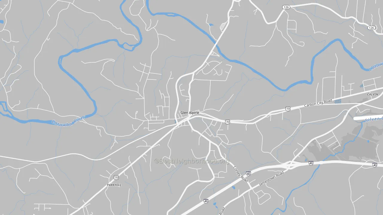 Transit Grade map of 28628, NC